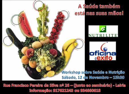 Workshop " A saúde tambem está nas suas mãos"